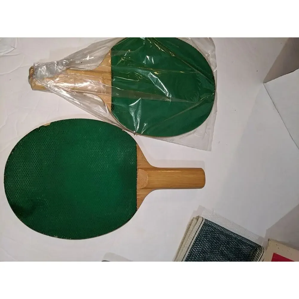 Vintage Hawthorne Official Table Tennis Set Montgomery Ward Ping Pong 60-4777